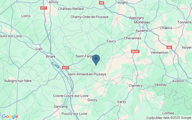 Kaart met locatie Gu�delon